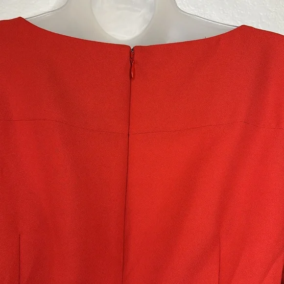 Banana Republic Red Flounce Sleeve Midi Dress Size 2P NWT - Picture 7 of 8